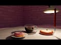 Donut plate test animation + Soviet Lamp (dark version)