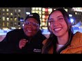 VLOGMAS DAY 6: Rooftop Holiday party + Private Ice Skating in Union Square, San Francisco