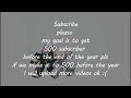 Lets hit 500 subs