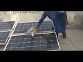 Effect of cleaning solar panels on power #viral #solar