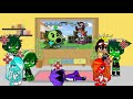 Plant vs Zombies react to Plants vs Rappers(FNF mod)||My AU|| Cringe||XxKingXx||Credit to @FlippyFNF