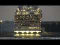 Silver Dawn cruise ship leaving Klaipeda Port