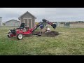 Harbor freight backhoe!  Pulling stumps ends in Disaster!!! Ugh!