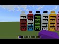 How to Make Prime in Minecraft - Prime Hydration Pixel Art Tutorial