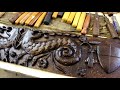 Medieval Dragons wood carving