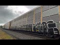 Eb 50mph ns 4620 manifest train cruising through Rootstown Ohio 8/3/2024 9:19AM