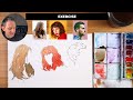 How To Draw Simple Hair With Ink | 10 EASY TIPS!