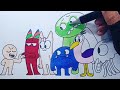 garten of banban | coloring pages | how to draw | drawing with me | NCS music