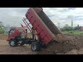 Dump Truck jomplang.Mobil Truk Jomplang Muatan Tanah Super Full Bak