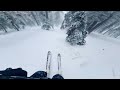 head kore 99 skiing ice and trees