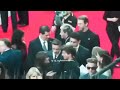 Harry Styles mom Anne Twist & step dad Robin greeting the 1D boys at This Is Us premiere