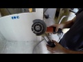 How to cut concrete without dust - homemade casing №2