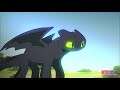 Toothless and his babies / Chimuelo y sus bebés Parte 2