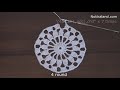 CROCHET How to crochet doily #2  EASY Tutorial Part 1, 1 -  5 round