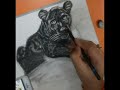 learn how to drawकाला चीता  black panther with charcoal pencil #charcoaldrawing