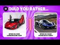Would You Rather: RED VS BLUE CARS EDITION!  🚗💨✨