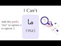 Learn How to Say I Can and I Can't in Levantine Arabic | Levantine Arabic for Beginners