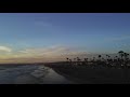 Aerial video of Newport Beach sunset, Ca