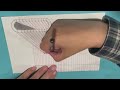 Amazing 3D Drawing - Optical Illusion of a Cylinder on Lined Paper