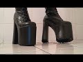 Goth Platform Boots crush tomato