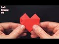 Sticky Note Origami Easy Heart - Paper Heart Origami - Paper Craft Easy Ideas - Origami Easy Heart