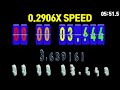 flip clock 123:45:06.789 ~ 0 speedfeeling with total seconds