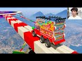 GTA : 5 - World Highest | 😫😱😲 TRIED THE IMPOSSIBLE PARKOUR SUPER MEGA RAMP CHALLENGE | INDIAN All DJ