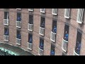 Fijian rugby league team sing from balconies to thank Sydney hotel quarantine staff