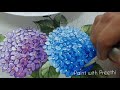 Fabric painting | Painting Hydrangeas on fabric