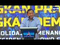 [FULL] Pidato Prabowo di Konsolidasi Demokrat, Sanjung Endorsement SBY