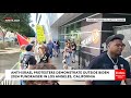 Anti-Israel Protesters Demonstrate Outside Biden 2024 Fundraiser In Los Angeles, California