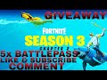 SEASON 3 BATTLEPASS GIVEAWAY!!