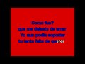 Tu falta de querer - Mon Laferte Karaoke