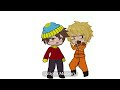 shut up you stupid b // kenny & cartman / south park x gacha club