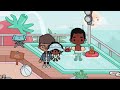 Preppy Summer Water Park Morning Routine!🌴🌺|Toca boca roleplay| *with voice*🔊