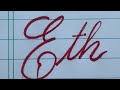 Modern Calligraphy Practice | Beautiful Cursive Styles | English