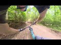 Riding the New Butter Gap (lower section) in Pisgah