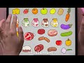 iPad Painting ASMR Food Market 🥑 Role Play | grocery shopping at the mart🍊