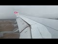 Swiss Air landing at JFK