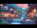 🏞️ Lofi Beats & Waterfall Sounds|Japanese Zen Garden 🎋| Relaxing Study & Focus Music|Music for Sleep