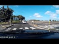 St.lucia early morning traffic on the four lane highway