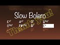 Slow Bolero, romantic latin backing track for Guitar in E minor. Thank you for playing along!