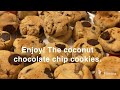 Coconut Chocolate Chip Cookies