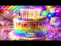 Animación de la canción de feliz cumpleaños con Cake Bright Video, la mejor cuenta regresiva