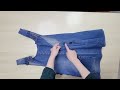 DIY Upcycling Jeans/청바지 리폼/원피스/Apron/청치마/Denim Dress/Reform Old Clothes/앞치마/멜빵/옷만들기/skirt/Refashion