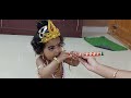 Krishna Jayanthi makeup for 10 months baby | Dhoti Draping | Krishna Getup | Krishna Jayanthi