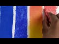 soft pastels vs oil pastels colour gradation test