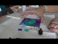 Alcohol ink tile coaster tutorial