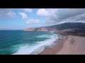 Drone Surfing in Beach Guincho, Cascais, Portugal (Music by Aeme) (Praia Grande Do Guincho)