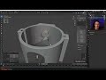 CAD Modeling In Blender 3.5 | CAD Sketcher Vacuum Clip